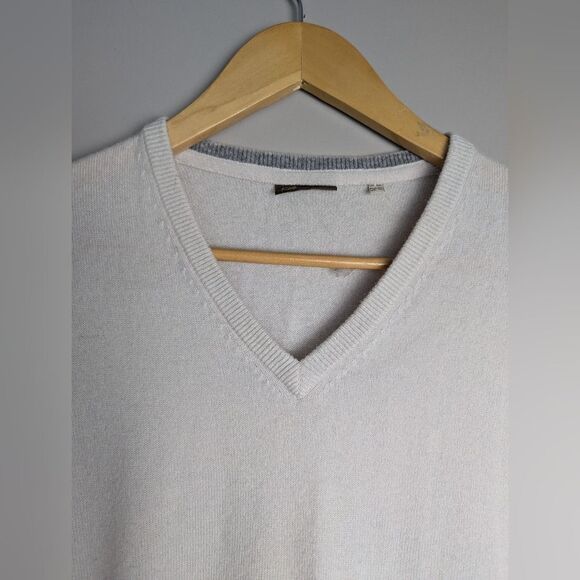 Stenstroms mens cashmere v-neck sweater elbow patches xl - Picture 2 of 9